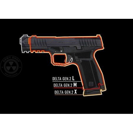 AREX DELTA GEN.2 X Pistolj Cal. 9x19mm Smoke Gray