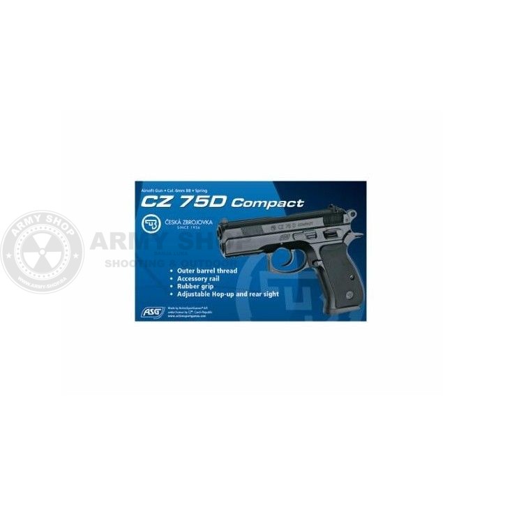 Ceska Zbrojovka CZ 75D Compact Airsoft Pistolj 6mm Spring