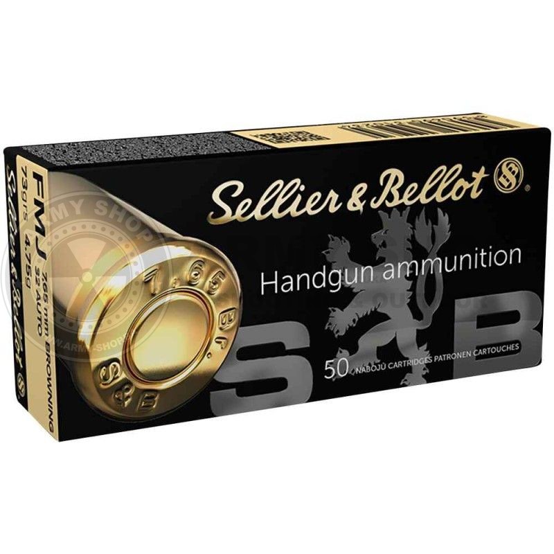 Metak S&B 7,65 mm BROWNING / 32 AUTO 73 GRS FMJ