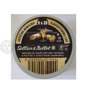 Stocni metak Sellier & Bellot 9 × 20 / 9 mm JAT Slaughtering Cap Ammo Sellier & Bellot 7 - metak.ba 