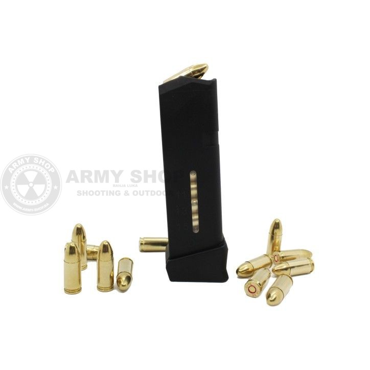 Glock M19 Magazine 9mm 15+2rds with side window. Weapon type: Glock 19, 26 Glock M19 Magazine 9mm 15+2rds with side window. Weapon type: Glock 19, 26