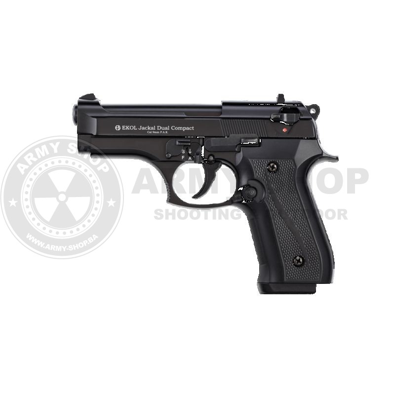 Startni pistolj EKOL JACKAL DUAL COMPACT BLACK 9mmPAK AUTO