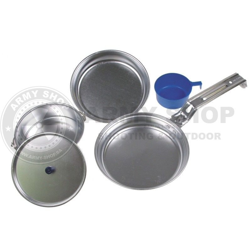 Porcija set Deluxe Aluminium pan pot cup bowl kamp oprema