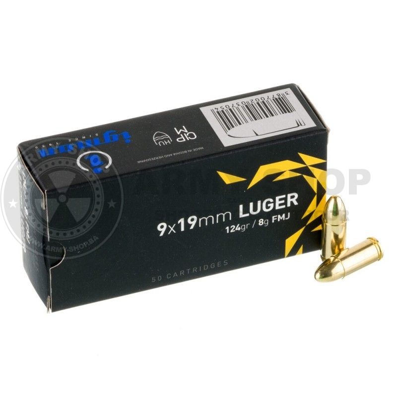 Metak Igman 9 mm LUGER / 9 mm PARA / 9x19 8g , 124 GRS FMJ