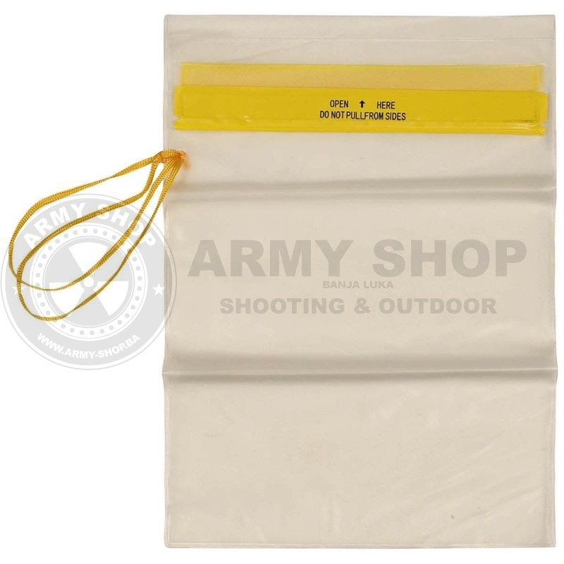 Vodootporna kesa za dokumente providna sa vezicom veća Vodootporna kesa za dokumente providna sa vezicom veća