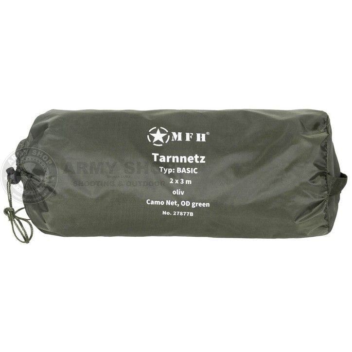 Mreža kamuflažna Camo Net 2 x 3 m Basic OD green