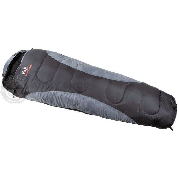 Vreca za spavanje Mummy Sleeping Bag Economic black grey