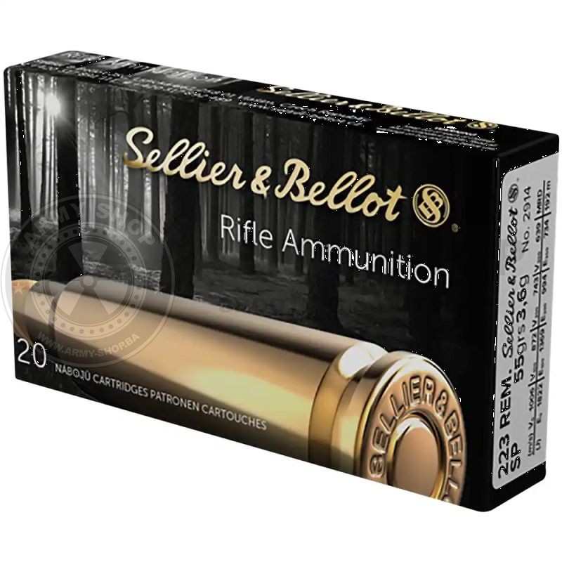 Metak Sellier Bellot 223 REM. SP Teilmantel 3,6g 55grs. Metak Sellier Bellot 223 REM. SP Teilmantel 3,6g 55grs.