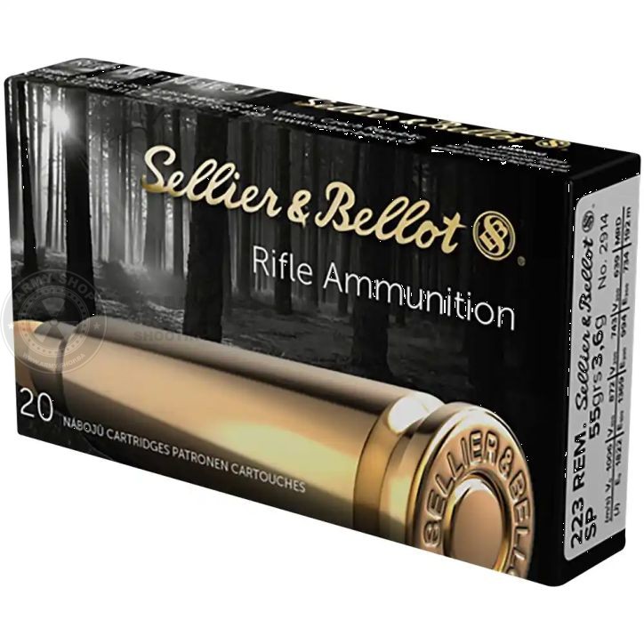 Metak Sellier Bellot 223 REM. SP Teilmantel 3,6g 55grs. Metak Sellier Bellot 223 REM. SP Teilmantel 3,6g 55grs.
