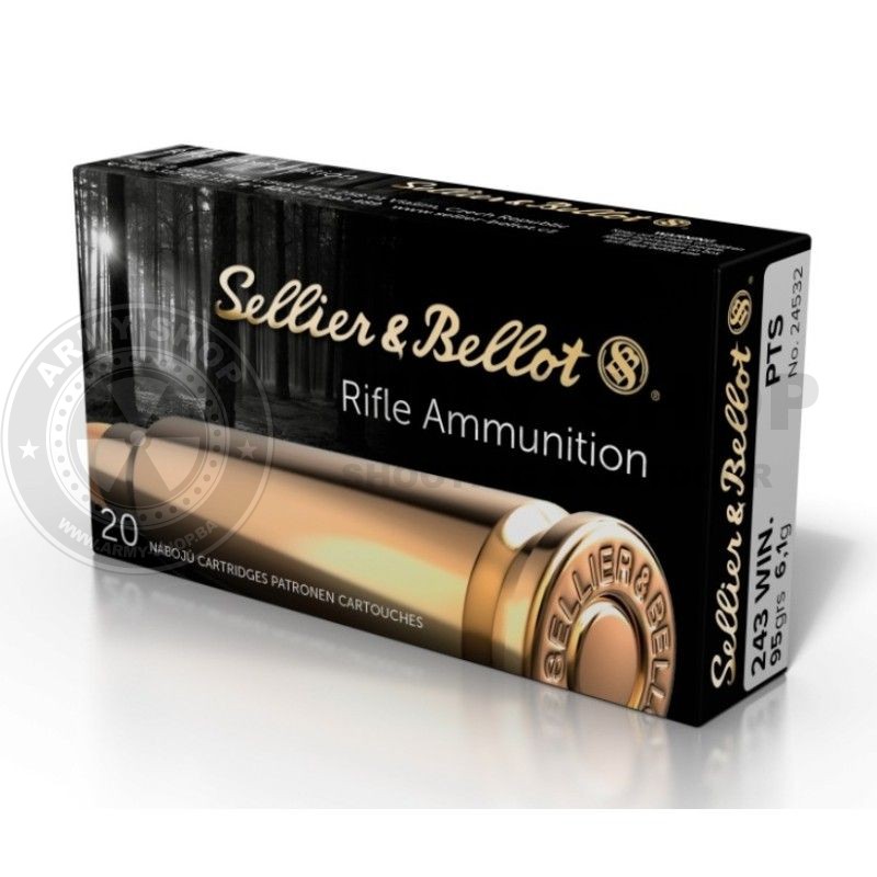 Metak Sellier Bellot 243 WIN. PTS 6,1g 95grs. Hornady