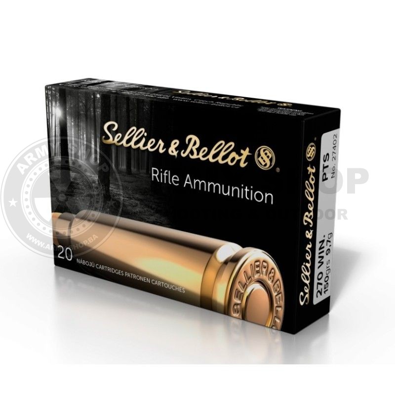 Metak Sellier Bellot 270WIN. PTS 9,7g 150grs. Hornady