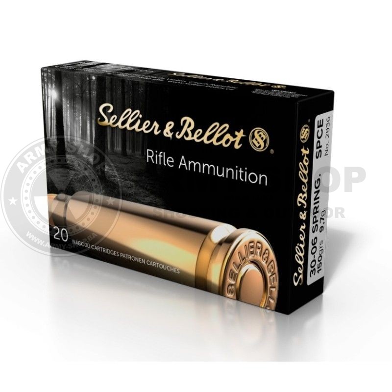 Metak Sellier Bellot 30 06 SPRING. SPCE 9,7g 150grs. Metak Sellier Bellot 30 06 SPRING. SPCE 9,7g 150grs.