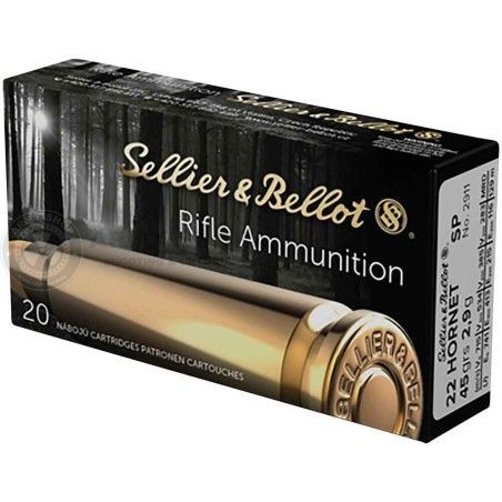 Metak Sellier & Bellot .22 Hornet 2.9g  45gr FMJ