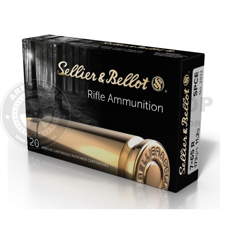 Metak Sellier Bellot 7x65 R SPCE 11.2g 173grs. Metak Sellier Bellot 7x65 R SPCE 11.2g 173grs.