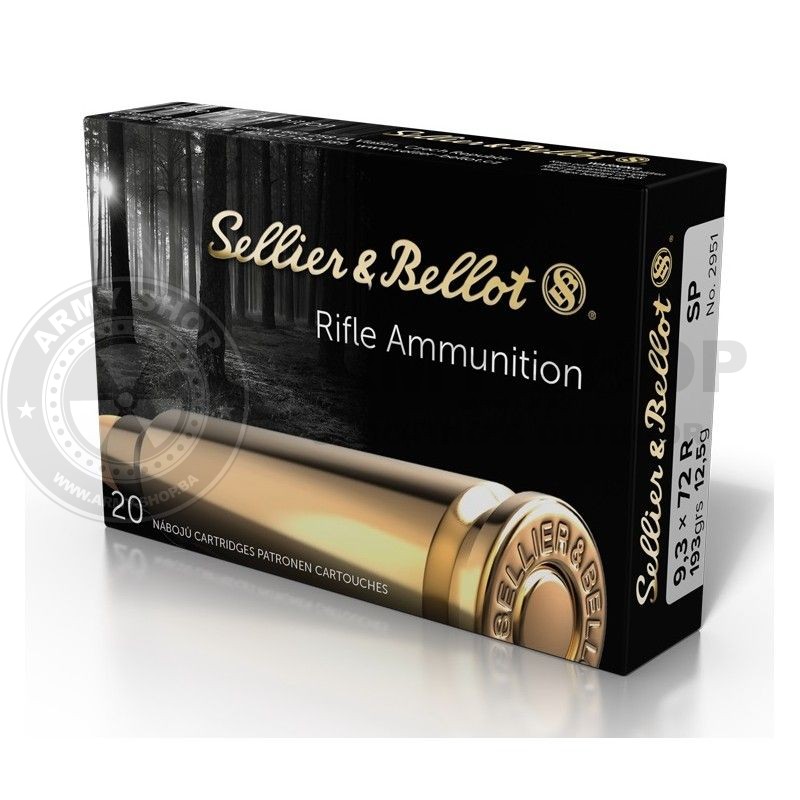 Metak Sellier & Bellot 9.3x72 R SP 12.5g 193grs. Metak Sellier & Bellot 9.3x72 R SP 12.5g 193grs.