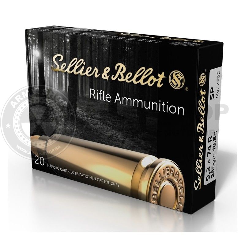 Metak Sellier & Bellot 9.3x74 R SP 18.5g 286grs.