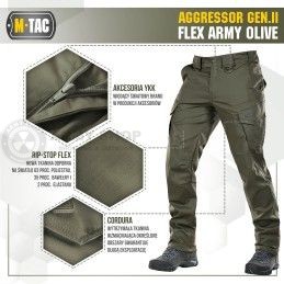 M-Tac tactical pants Aggressor Gen.II Flex Army Olive