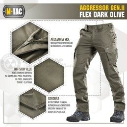 M-Tac tactical pants Aggressor Gen.II Flex Dark Olive