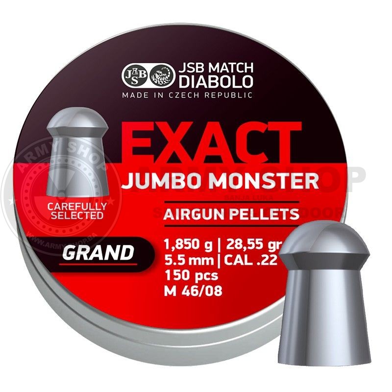 Diabole JSB Exact Jumbo Monster GRAND Kalibar: 5,52
