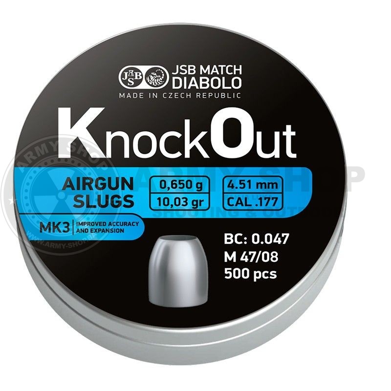 Diabole JSB KnockOut Slugs .177 MK3 4,51
