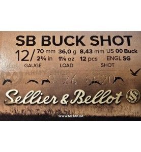 Metak 12/70 Sellier & Bellot BUCK SHOT 36g. 8,43mm Dupla Nula Sellier & Bellot 3 - metak.ba 