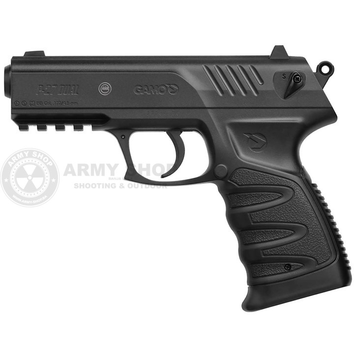 Pištolj GAMO P27 CO2 DUAL 4.5mm, puca diabole i kugle 4.5mm