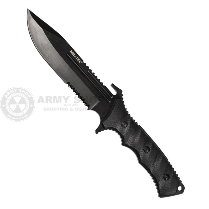 Nož BLACK G10 COMBAT MILTEC