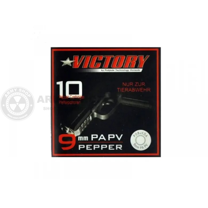 Biber Papper Patrone Victory 9mmPAK