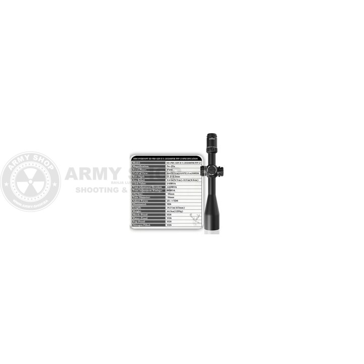 Optika DISCOVERYOPT ED-PRS GEN2 5-25X56SFIR FFP