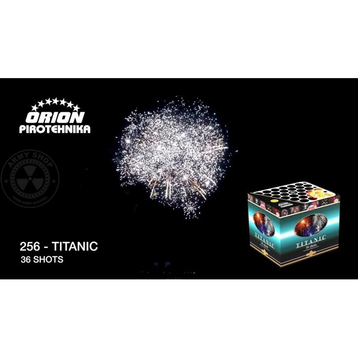 Orion TITANIC vatrometna baterija box vatromet 36 SHOTS Orion TITANIC vatrometna baterija box vatromet 36 SHOTS