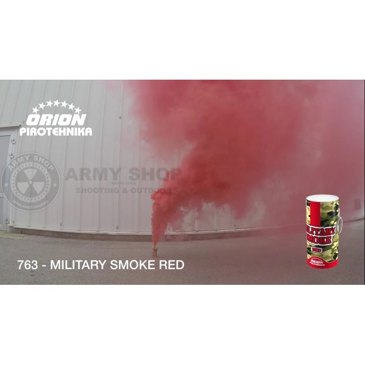 ORION MILITARY SMOKE RED dim u crvenoj boji ORION MILITARY SMOKE RED dim u crvenoj boji