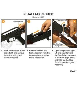 UTG PRO AKM Drop in Handguard Quad Rail  For Yugo M70