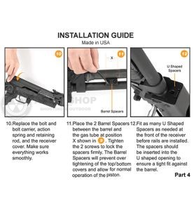 UTG PRO AKM Drop in Handguard Quad Rail  For Yugo M70