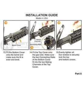 UTG PRO AKM Drop in Handguard Quad Rail  For Yugo M70