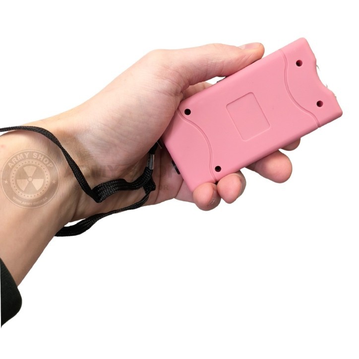 Elektro šoker stun gun Pink 3800000V plus led svjetiljka sa futrolom