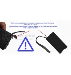 Elektro šoker stun gun Black 3800000V plus led svjetiljka