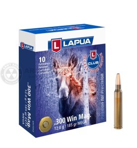 LAPUA .300 Win Mag.  12.0g  185gr Mega