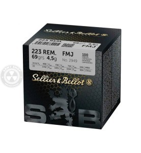 Metak Sellier Bellot 223 REM. FMJ  4,5g 69grs. 100kom