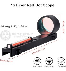 Red Dot Sight PFO1x25 Vomz pasivni nisan