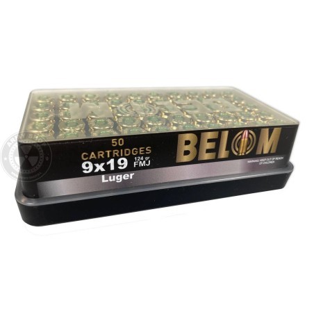 Metak BELOM 9mm LUGER , 9mm PARA  9x19  8g 124gr FMJ