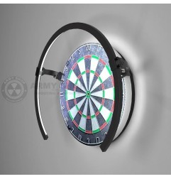 Osvjetljenje pikado mete iz dva LED segmenta