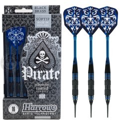 Pikado set 3 strelice Harrows Pirate Blue Softdart