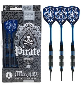 Pikado set 3 strelice Harrows Pirate Blue Softdart