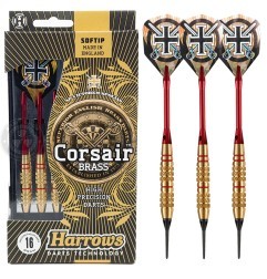 Pikado set 3 strelice Harrows Corsair Red Softdart