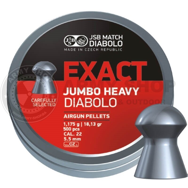 Diabole JSB Exact Jumbo Heavy Cal.22  1.175g 18.13gr 500kom