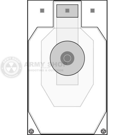 Meta kartonska 50x30cm IPSC Fast Sihoulette