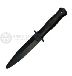Gumeni trening noz ESP TK 01 H Black Training Commando Knife Dagger Hard