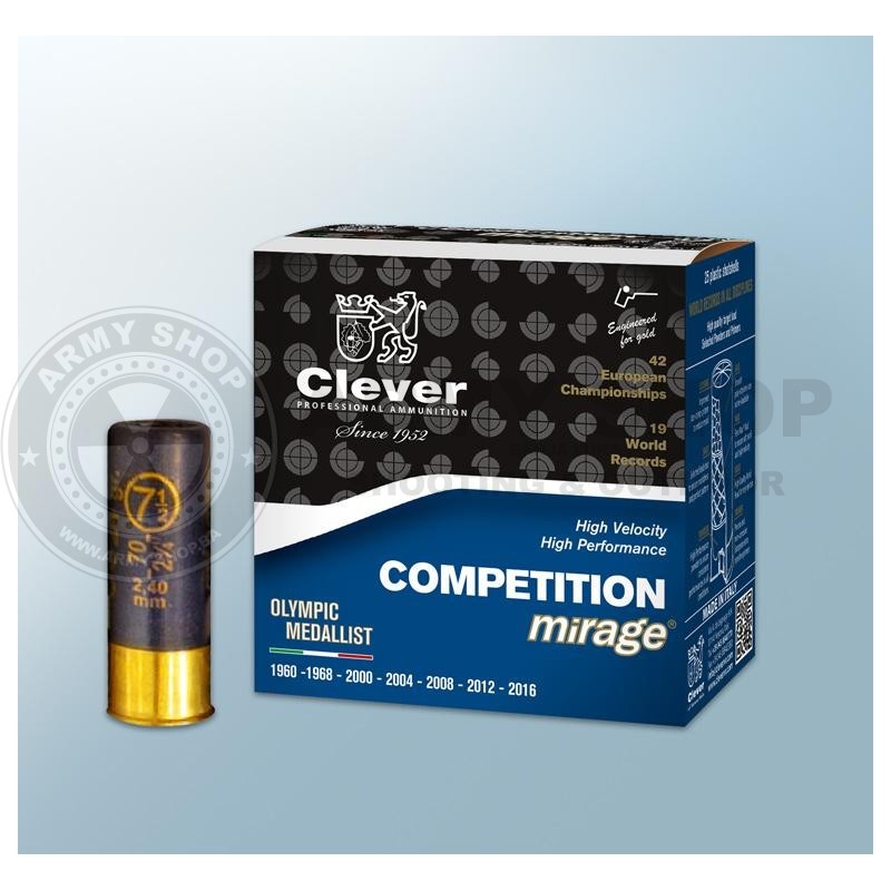 TRAP Municija 12 kalibar 24g Clever Mirage Competition TRAP Municija 12 kalibar 24g Clever Mirage Competition